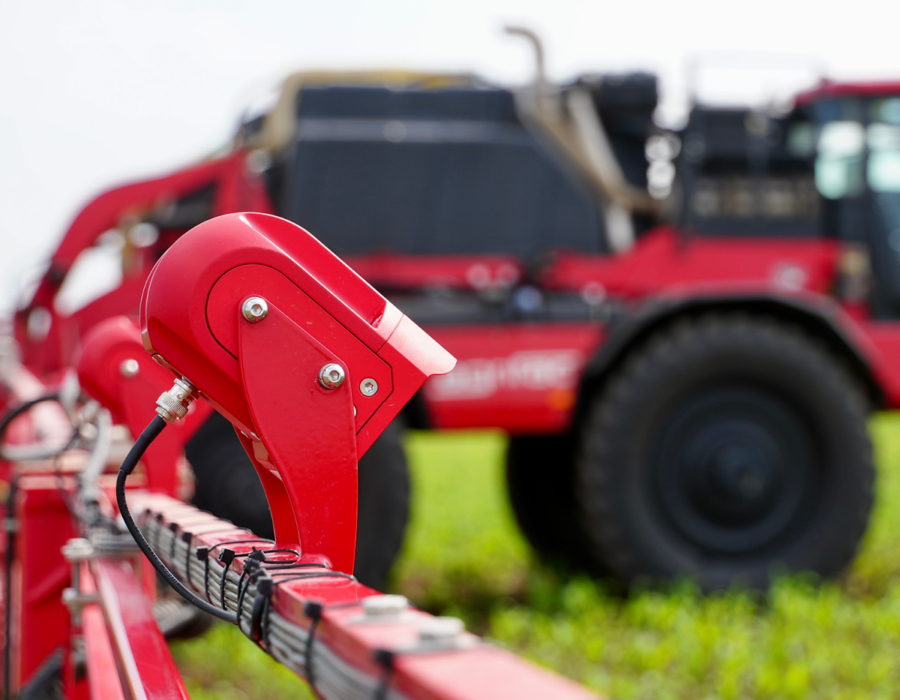 An Agrifac Condor with Camera system mounted to the boom.