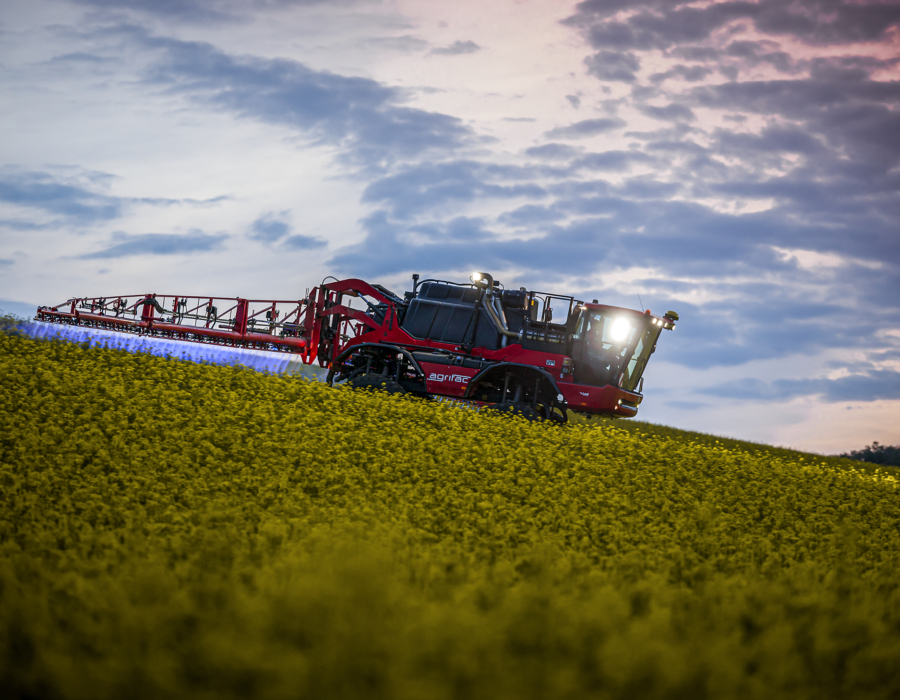 The MountainMaster operating in a field.