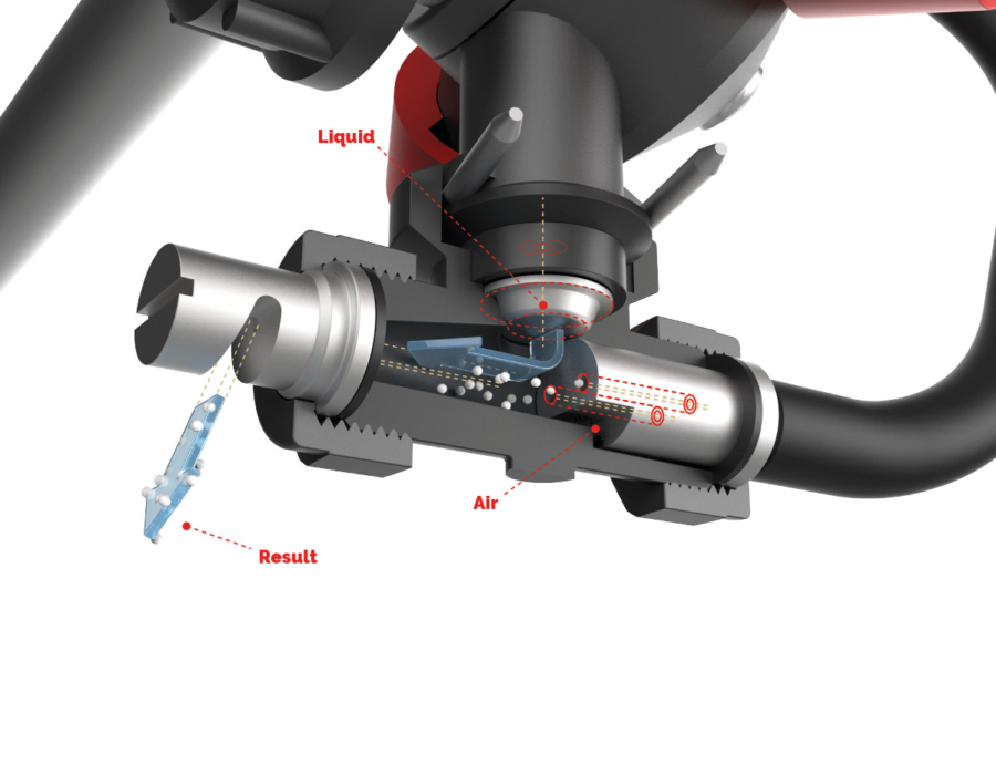 Visual on how the HTA droplet works.