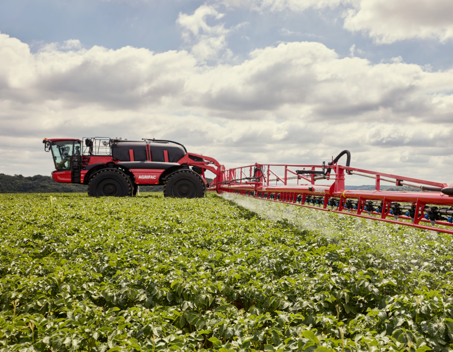 Endurance 80 spraying in a green field.