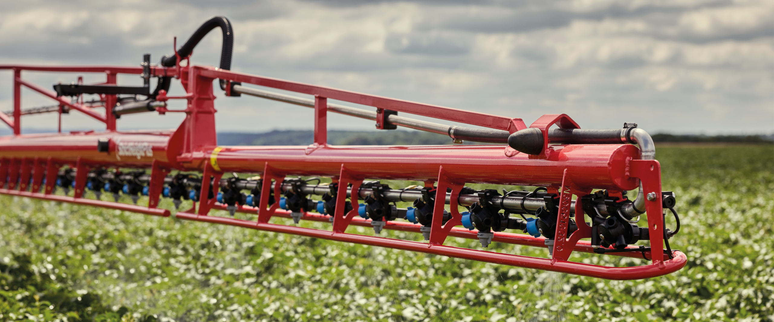 Close up of the J-boom.