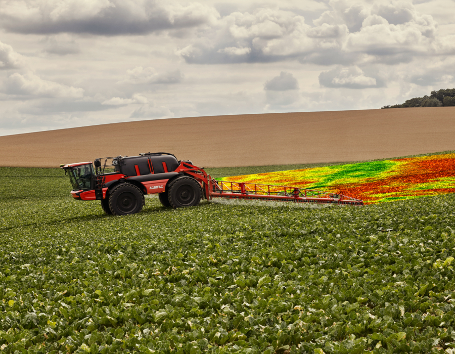 DynamicDose system illustrated while operating in a field.