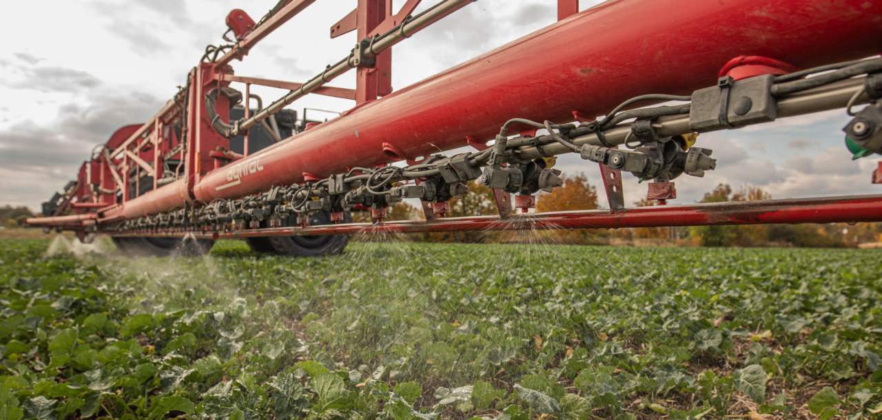 AICPlus sprayer in the field.