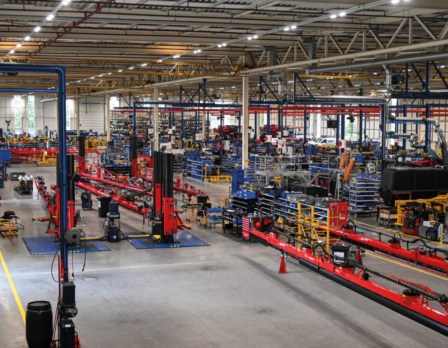 Image of the inside of a factory.