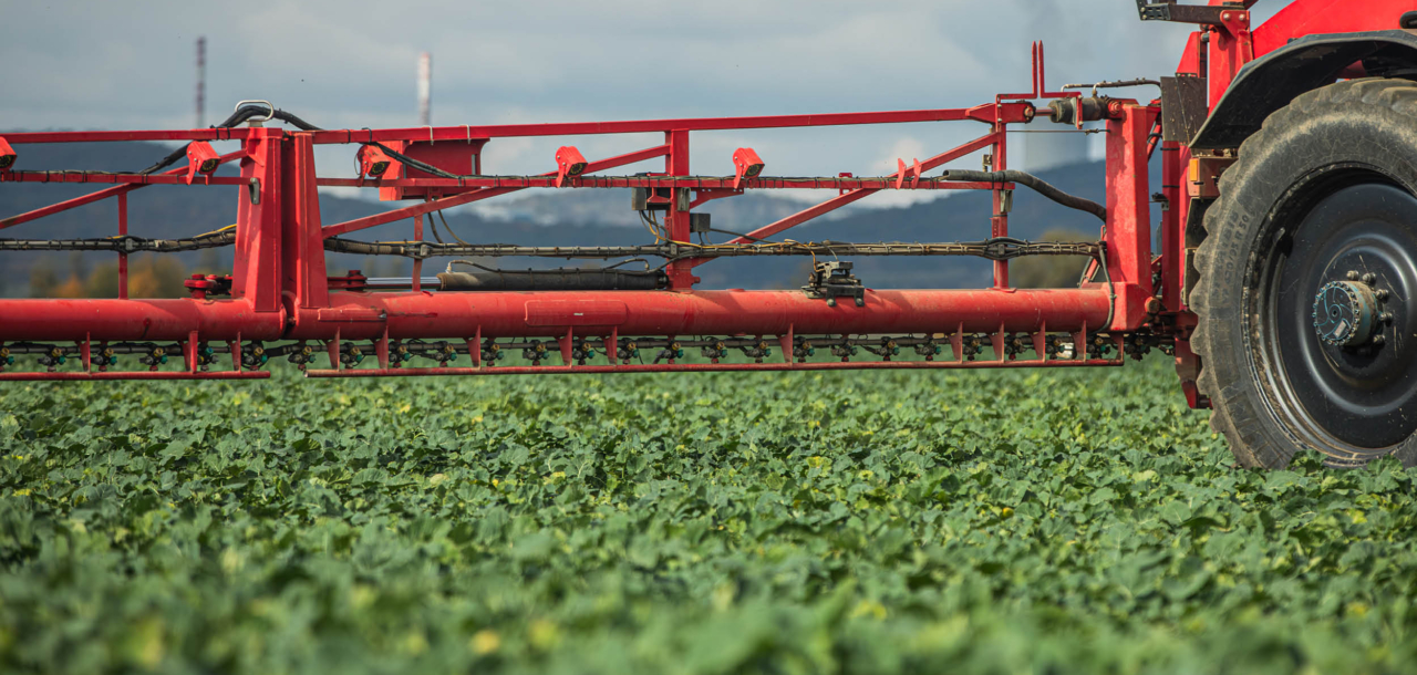 AICPlus sprayer in the field.